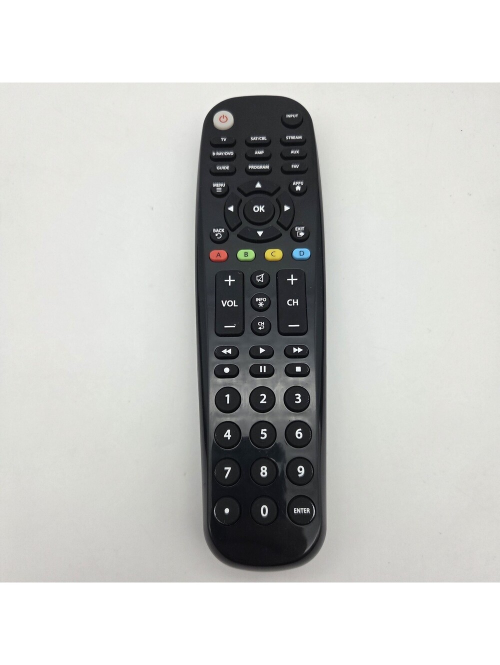 Blackweb Universal Remote Control BWB18AV004-PCL-X 6-Device TV Sat Cable Tested